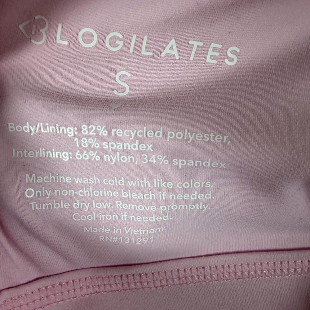 Blogilates Women's Ruffle Corset Sports Bra - Pink S - Picture 12 of 13
